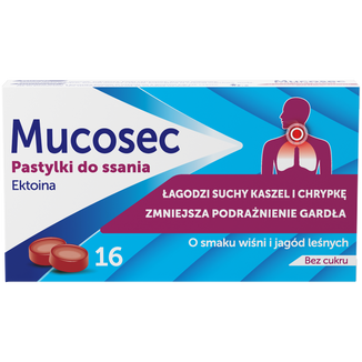 Mucosec, 16 pastylek do ssania - zdjęcie produktu
