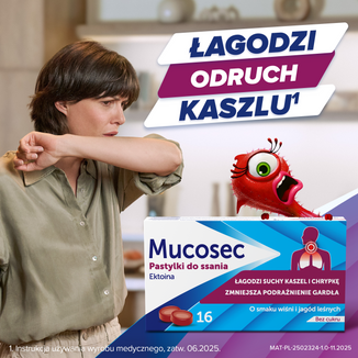 Mucosec, 16 pastylek do ssania - 2 - zdjęcie produktu