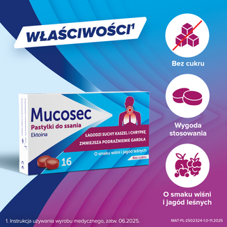 Mucosec, 16 pastylek do ssania - 6 - zdjęcie produktu