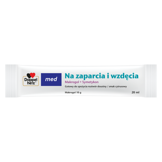 Doppelherz Med Na zaparcia i wzdęcia, makrogol 10 g, 10 saszetek - 2 - zdjęcie produktu
