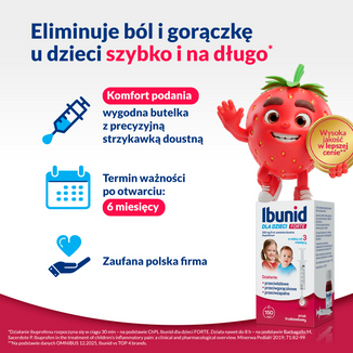 Ibunid dla dzieci Forte 200 mg/5 ml, 150 ml - 5 - zdjęcie produktu