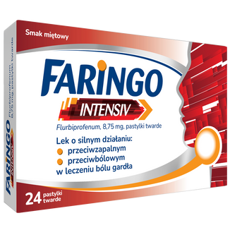 Faringo Intensiv 8,75 mg, smak miętowy, 24 pastylki twarde - 2 - zdjęcie produktu