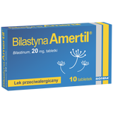 Bilastyna Amertil 20 mg, 10 tabletek - miniaturka zdjęcia produktu