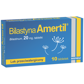 Bilastyna Amertil 20 mg, 10 tabletek - zdjęcie produktu
