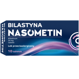 Bilastyna Nasometin 20 mg, 10 tabletek - miniaturka zdjęcia produktu