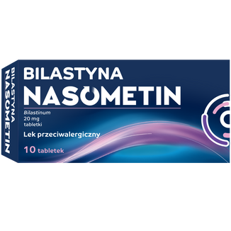 Bilastyna Nasometin 20 mg, 10 tabletek - zdjęcie produktu