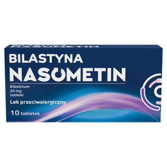 Bilastyna Nasometin 20 mg, 10 tabletek - zdjęcie produktu