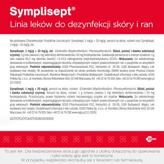 Symplisept 1 mg + 20 mg/g, aerozol na skórę, 50 ml - 7 - zdjęcie produktu
