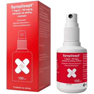Symplisept 1 mg + 20 mg/g, aerozol na skórę, 100 ml - zdjęcie produktu