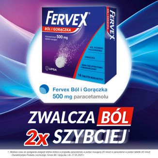 Fervex Ból i Gorączka 500 mg, 16 tabletek musujących - 3 - zdjęcie produktu