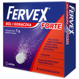 Fervex Ból i Gorączka Forte 1 g, 8 tabletek musujących - miniaturka zdjęcia produktu