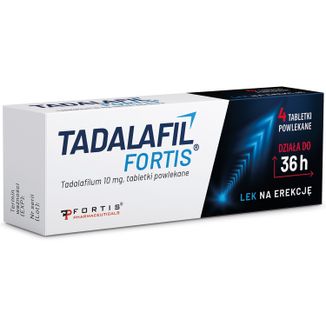 Tadalafil Fortis 10 mg, 4 tabletki powlekane - zdjęcie produktu