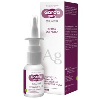 Garda Nano Silver, spray do nosa, powyżej 6 lat, 30 ml - zdjęcie produktu