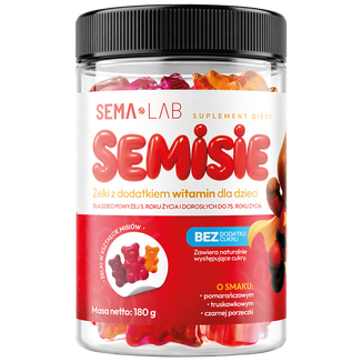 SEMA Lab Semisie żelki z dodatkiem witamin dla dzieci, 60 sztuk - zdjęcie produktu