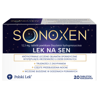 Sonoxen 12,5 mg, 20 tabletek powlekanych - 2 - zdjęcie produktu
