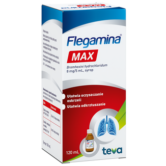 Flegamina Max 8 mg/5 ml, syrop,  120 ml - 3 - zdjęcie produktu