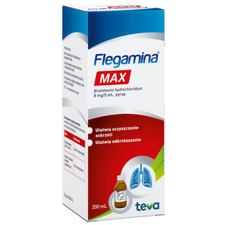 Flegamina Max 8 mg/5 ml, syrop, 200 ml - 3 - zdjęcie produktu