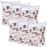 Zestaw Happi Soft, płatki bawełniane dla dzieci, kwadratowe, 6 x 50 sztuk - miniaturka zdjęcia produktu