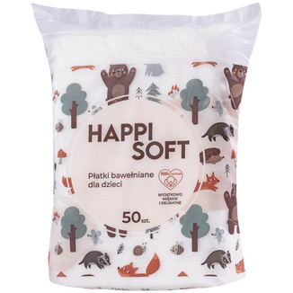 Zestaw Happi Soft, płatki bawełniane dla dzieci, kwadratowe, 6 x 50 sztuk - 2 - zdjęcie produktu