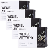 Zestaw SEMA Lab Węgiel Aktywny, 4 x 30 kapsułek - miniaturka zdjęcia produktu
