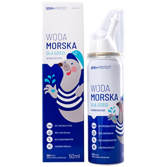 Zestaw SEMA Protect, woda morska dla dzieci, spray do nosa, 4 x 50 ml - 2 - zdjęcie produktu