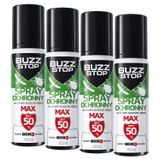 Zestaw BuzzStop Max, spray ochronny na komary, kleszcze i meszki, DEET 50%, 4 x 80 ml - miniaturka zdjęcia produktu