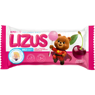 Zestaw SEMA Lab Lizus, lizak multiwitamina, smak wiśniowy, od 3 lat, 12 x 1 sztuka - 2 - zdjęcie produktu