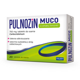 Pulnozin Muco 750 mg, smak limonki, 20 tabletek do ssania - miniaturka zdjęcia produktu