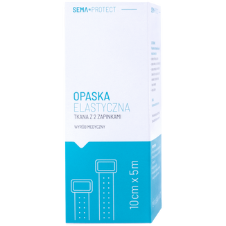 Zestaw SEMA Protect, opaska elastyczna z 2 zapinkami, 10 cm x 5 m, 4 x 1 sztuka - 2 - zdjęcie produktu