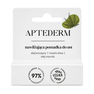Aptederm, nawilżająca pomadka do ust, 4,8 g - 2 - zdjęcie produktu