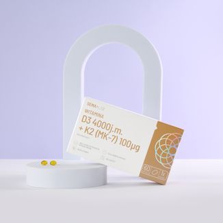 Zestaw SEMA Lab Witamina D3 4000 j.m + K2 (MK-7) 100 µg, 2 x 60 kapsułek miękkich
 - 3 - zdjęcie produktu