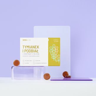 Zestaw SEMA Lab Tymianek i Podbiał + ekstrakt z 20 ziół, bez cukru, 2 x 24 pastylki do ssania - 3 - zdjęcie produktu