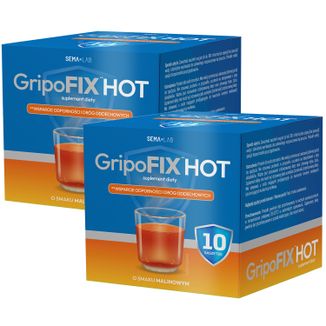 Zestaw SEMA Lab GripoFix Hot, 2 x 10 saszetek - zdjęcie produktu