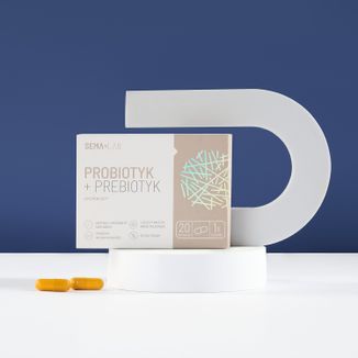 Zestaw SEMA Lab Probiotyk + Prebiotyk, 2 x 20 kapsułek - 3 - zdjęcie produktu