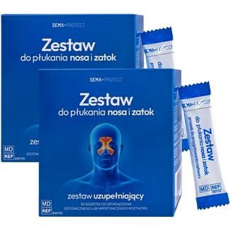 Zestaw SEMA Protect, zestaw uzupełniający do płukania nosa i zatok, 2 x 30 saszetek - zdjęcie produktu