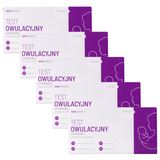 Zestaw SEMA Protect, test owulacyjny LH paskowy, czuły 25 mIU/ml, 5 x 5 sztuk - miniaturka zdjęcia produktu