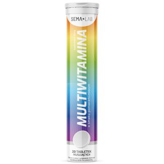 Zestaw SEMA Lab Multiwitamina, smak pomarańczowy, 3 x 20 tabletek musujących - 2 - zdjęcie produktu