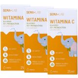 Zestaw SEMA Lab Witamina C dla dzieci od 1 miesiąca, krople, 3 x 25 ml - miniaturka zdjęcia produktu