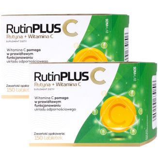 Zestaw SEMA Lab Rutin Plus C, 2 x 150 tabletek - zdjęcie produktu