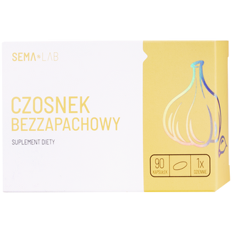 Zestaw SEMA Lab Czosnek Bezzapachowy, 2 x 90 kapsułek - 2 - zdjęcie produktu