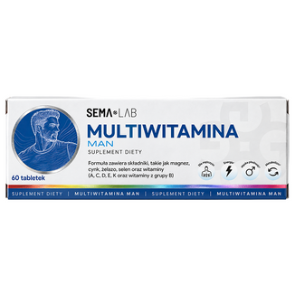 SEMA Lab Multiwitamina Man, 60 tabletek - zdjęcie produktu