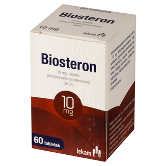 Biosteron 10 mg, 60 tabletek USZKODZONE OPAKOWANIE Biosteron 10 mg, 60 tabletek USZKODZONE OPAKOWANIE - zdjęcie produktu