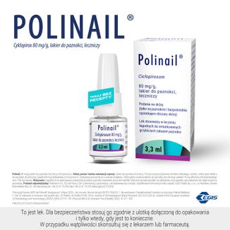Polinail 80 mg/g, lakier do paznokci, leczniczy, 3,3 ml - 6 - zdjęcie produktu