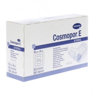 Cosmopor E, opatrunek na rany pooperacyjne, jałowy, 10 cm x 6 cm, 25 sztuk - zdjęcie produktu