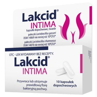 Lakcid Intima, 10 kapsułek dopochwowych - zdjęcie produktu