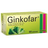 Ginkofar 40 mg, 60 tabletek - miniaturka zdjęcia produktu