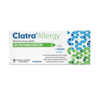 Clatra Allergy 20 mg, 10 tabletek - 2 - zdjęcie produktu