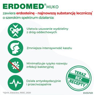 Erdomed Muko 225 mg, proszek do sporządzania zawiesiny doustnej, 20 saszetek - 3 - zdjęcie produktu