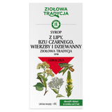 Ziołowa Tradycja Syrop z lipy, bzu czarnego, wierzby i dziewanny, 125 g KRÓTKA DATA - miniaturka zdjęcia produktu