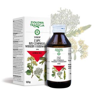 Ziołowa Tradycja Syrop z lipy, bzu czarnego, wierzby i dziewanny, 125 g - 2 - zdjęcie produktu